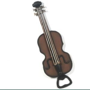 Violin fridge magnet + bottle opener(metal)