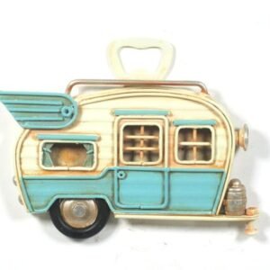 Campervan fridge magnet + bottle opener(metal)
