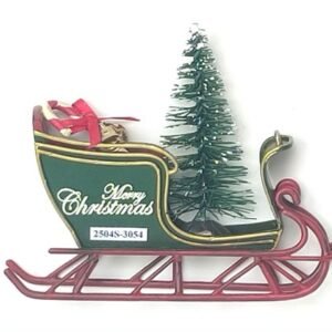 Refrigerator magnet-sleigh(metal + plastic)