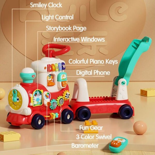 4In 1 Push & Ride Train - Image 4
