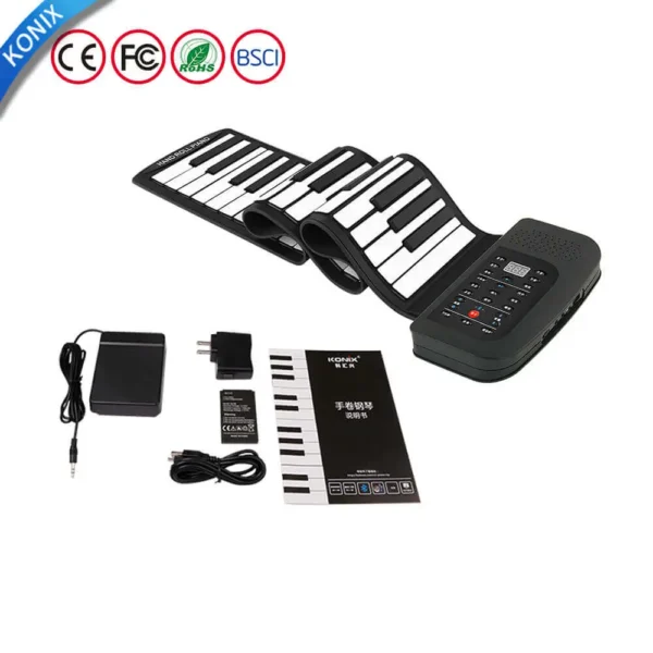 Electronic roll up Piano Professional Electric Flexible Digital 88 Keys Roll Up - Image 4