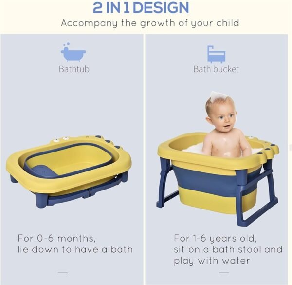 Baby Bathtub with Stool Seat - Image 4