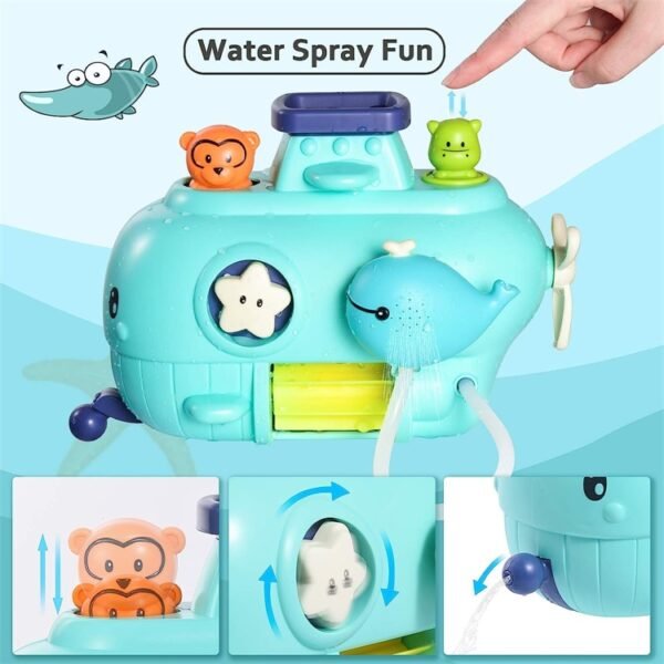 Whale Submarine Bath Toys - Image 4