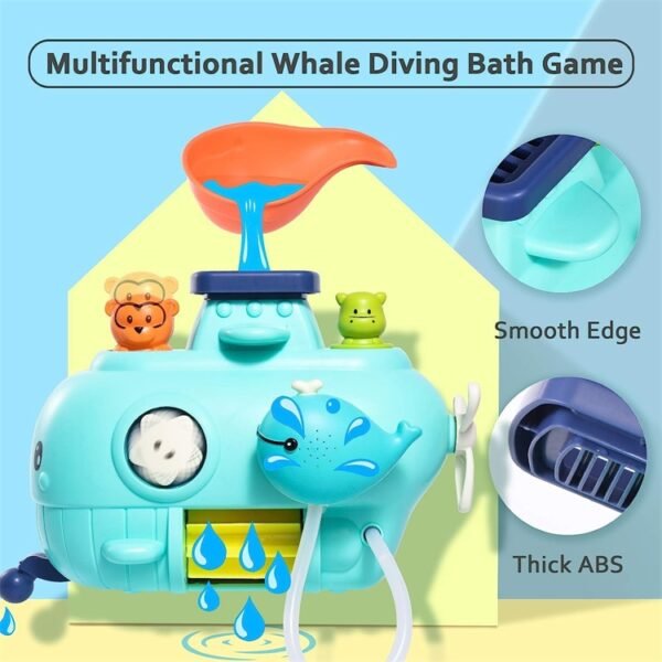 Whale Submarine Bath Toys - Image 3