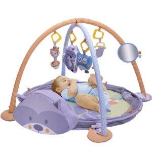 Baby play mat with fence