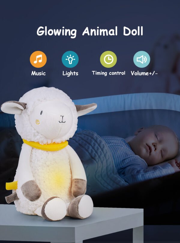Newborn Musical Plush Sheep - Image 2