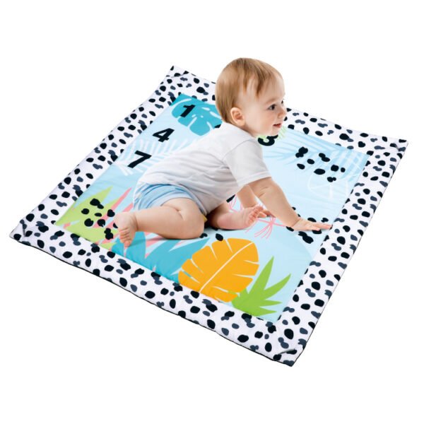 Baby foldable soft padded play Gym mat - Image 2