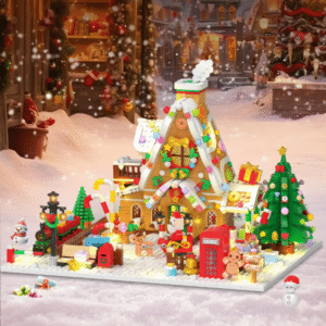 Christmas Gingerbread House Building Block