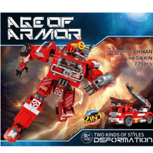 Fire Brigade Deformation Fire truck MOC Bricks Double 4