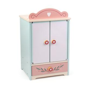 Wooden Doll Wardrobe