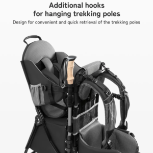 Baby Backpack Carrier With Trekking Poles 6