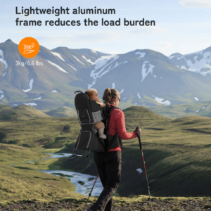 Baby Backpack Carrier With Trekking Poles 9